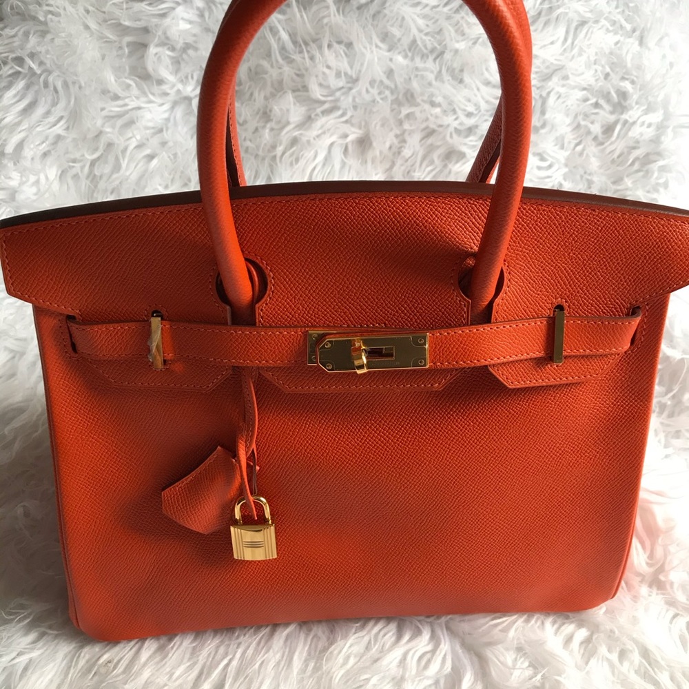 🌺HERMES BERKIN FEU ORANGE. TOGO GOLD HARDW. 25🌺